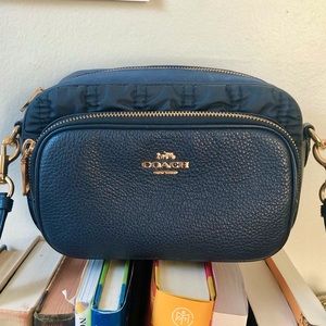 NFS!! Coach Court Crossbody Purse - In Navy Midnight - c4095